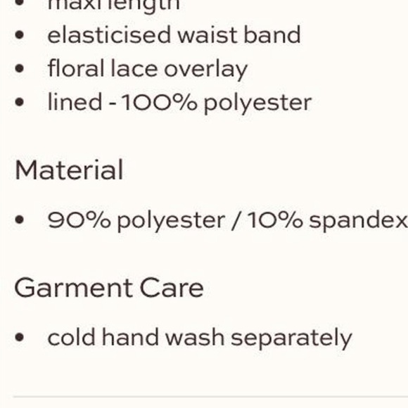 Petal & Pup White Floral Lace Maxi Skirt - - Picture 6 of 8